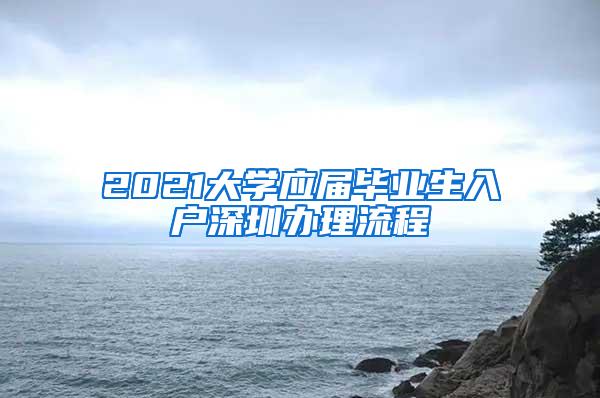 2021大学应届毕业生入户深圳办理流程