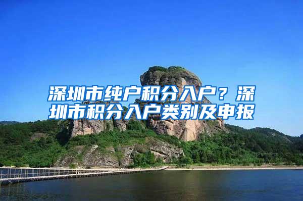 深圳市纯户积分入户？深圳市积分入户类别及申报