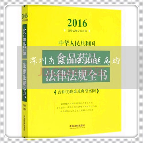 深圳有居住证办理离婚