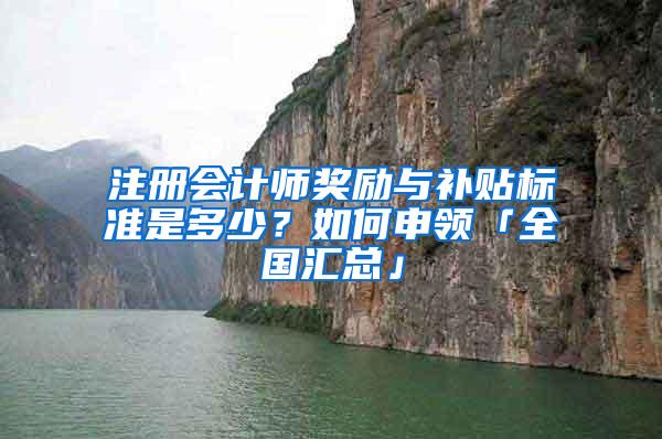 注册会计师奖励与补贴标准是多少？如何申领「全国汇总」