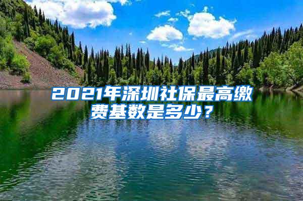 2021年深圳社保最高缴费基数是多少？