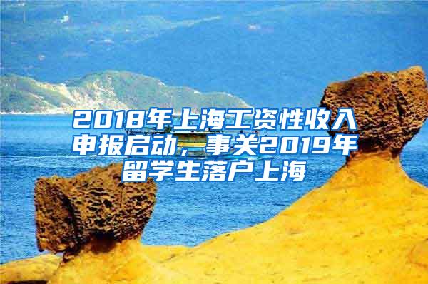 2018年上海工资性收入申报启动，事关2019年留学生落户上海