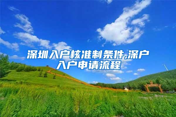 深圳入户核准制条件,深户入户申请流程