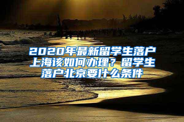 2020年最新留学生落户上海该如何办理？留学生落户北京要什么条件