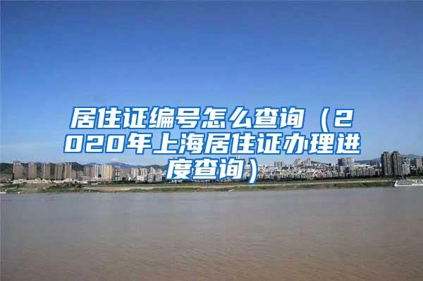 居住证编号怎么查询（2020年上海居住证办理进度查询）