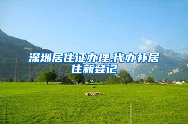 深圳居住证办理,代办补居住新登记