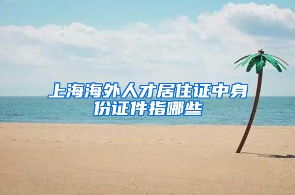 上海海外人才居住证中身份证件指哪些