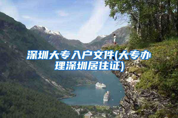 深圳大专入户文件(大专办理深圳居住证)