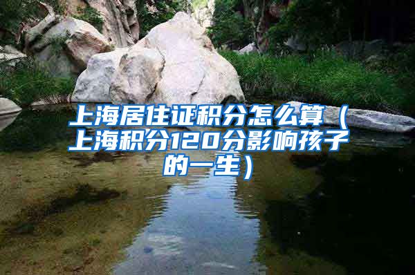 上海居住证积分怎么算（上海积分120分影响孩子的一生）