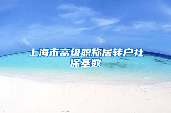 上海市高级职称居转户社保基数