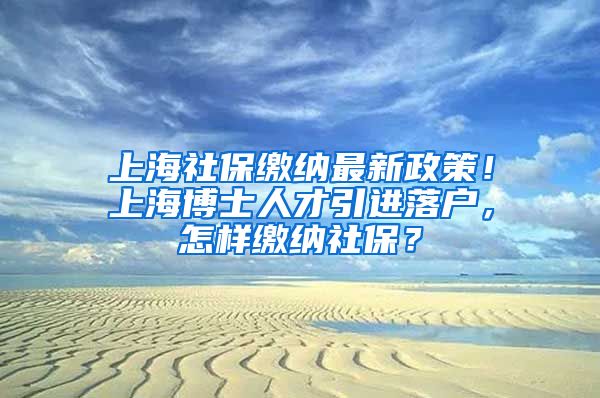 上海社保缴纳最新政策！上海博士人才引进落户，怎样缴纳社保？