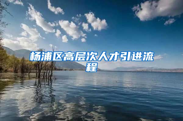 杨浦区高层次人才引进流程