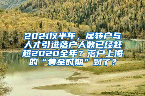 2021仅半年，居转户与人才引进落户人数已经赶超2020全年？落户上海的“黄金时期”到了？