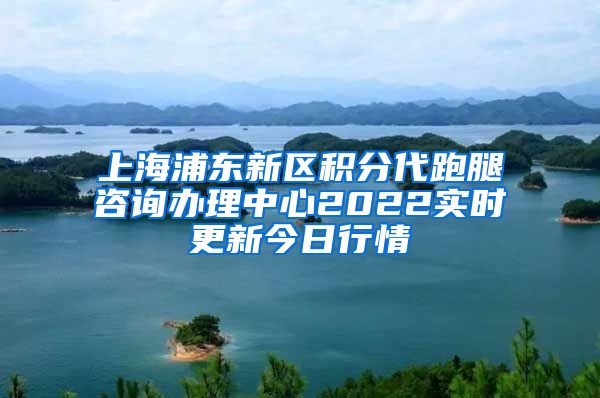 上海浦东新区积分代跑腿咨询办理中心2022实时更新今日行情