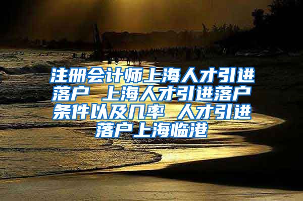 注册会计师上海人才引进落户 上海人才引进落户条件以及几率 人才引进落户上海临港