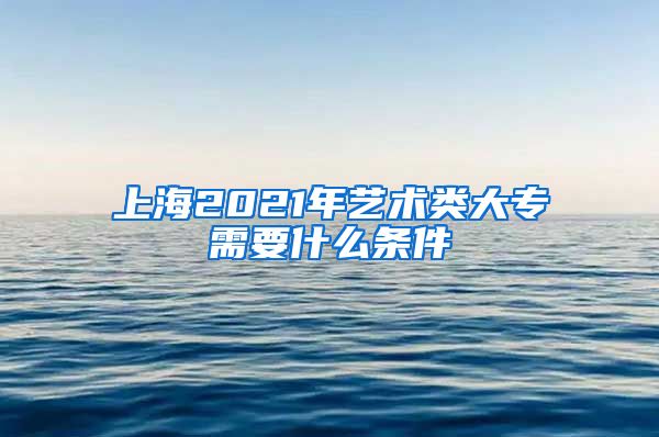 上海2021年艺术类大专需要什么条件