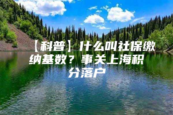 【科普】什么叫社保缴纳基数？事关上海积分落户