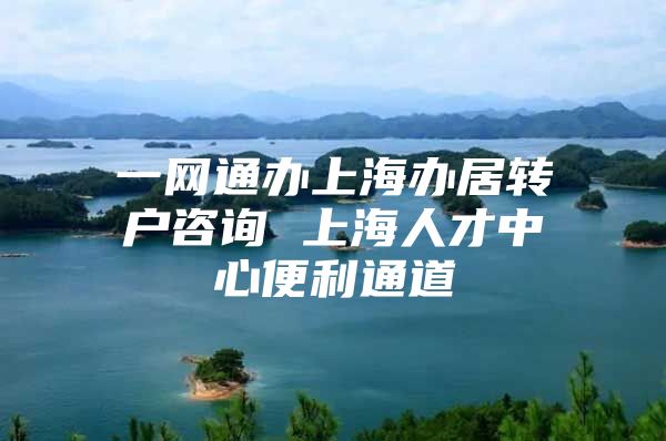 一网通办上海办居转户咨询 上海人才中心便利通道