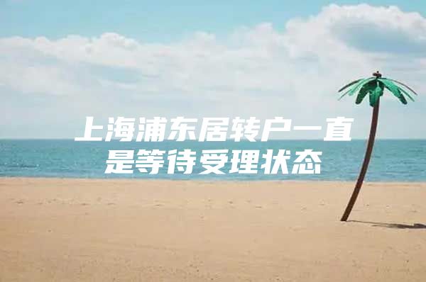 上海浦东居转户一直是等待受理状态