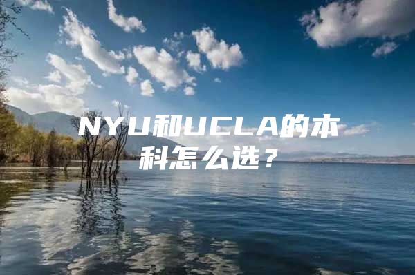 NYU和UCLA的本科怎么选？