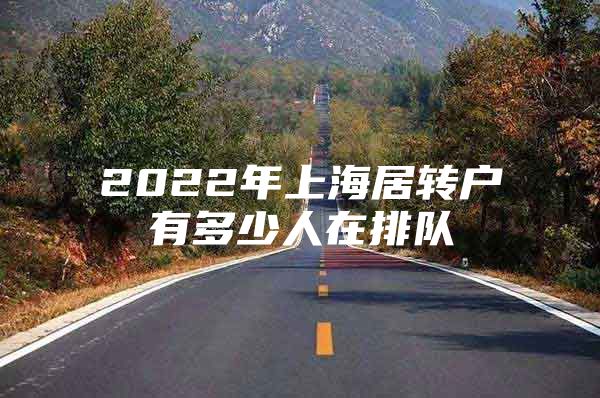 2022年上海居转户有多少人在排队