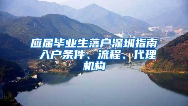 应届毕业生落户深圳指南 入户条件、流程、代理机构