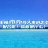 上海2022成人本科怎么报名呢？流程是什么？