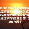 2022年江苏盐城东台市面向全国部分高校和境外世界名校引进优秀毕业生公告（284名）