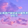 上海落户居住证分体系表.docx