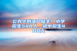 公办华附落户陆丰！小学招生540人、初中招生400人