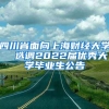 四川省面向上海财经大学  选调2022届优秀大学毕业生公告