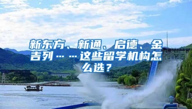 新东方、新通、启德、金吉列……这些留学机构怎么选？