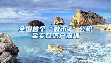 全国首个“数币+”公积金专窗落户深圳