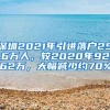 深圳2021年引进落户25.6万人，较2020年92.62万，大幅减少约70%