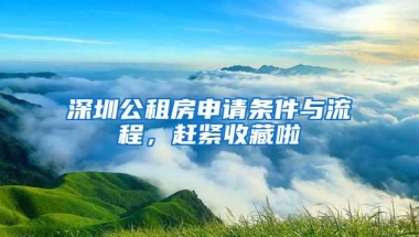 深圳公租房申请条件与流程，赶紧收藏啦