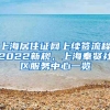 上海居住证网上续签流程2022新规，上海奉贤社区服务中心一览