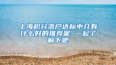 上海积分落户达标中介有什么好的推荐呢 一起了解下吧