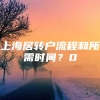 上海居转户流程和所需时间？0