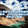 上海居住证积分最新细则要求，2022上海积分办理16区一览表