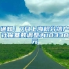 通知！7月上海积分落户社保基数调整为10338元