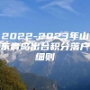 2022-2023年山东青岛出台积分落户细则