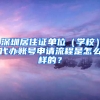 深圳居住证单位（学校）代办账号申请流程是怎么样的？