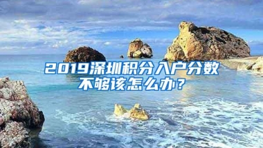 2019深圳积分入户分数不够该怎么办？