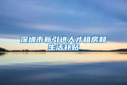 深圳市新引进人才租房和生活补贴