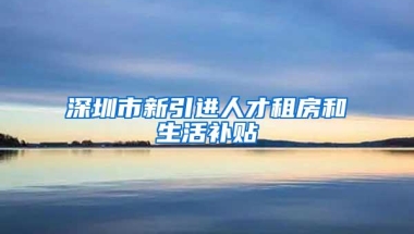 深圳市新引进人才租房和生活补贴