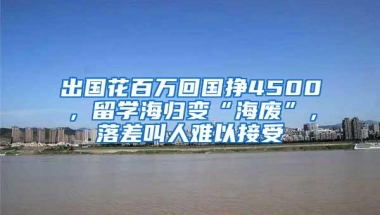 出国花百万回国挣4500，留学海归变“海废”，落差叫人难以接受