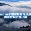 2018年深圳最新社保缴费基数和缴费比例