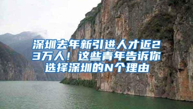 深圳去年新引进人才近23万人！这些青年告诉你选择深圳的N个理由