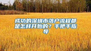 成功的深圳市落户流程都是怎样开始的？手把手指导