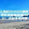 上海积分120分细则：表彰奖励最高加110分！达标不是问题